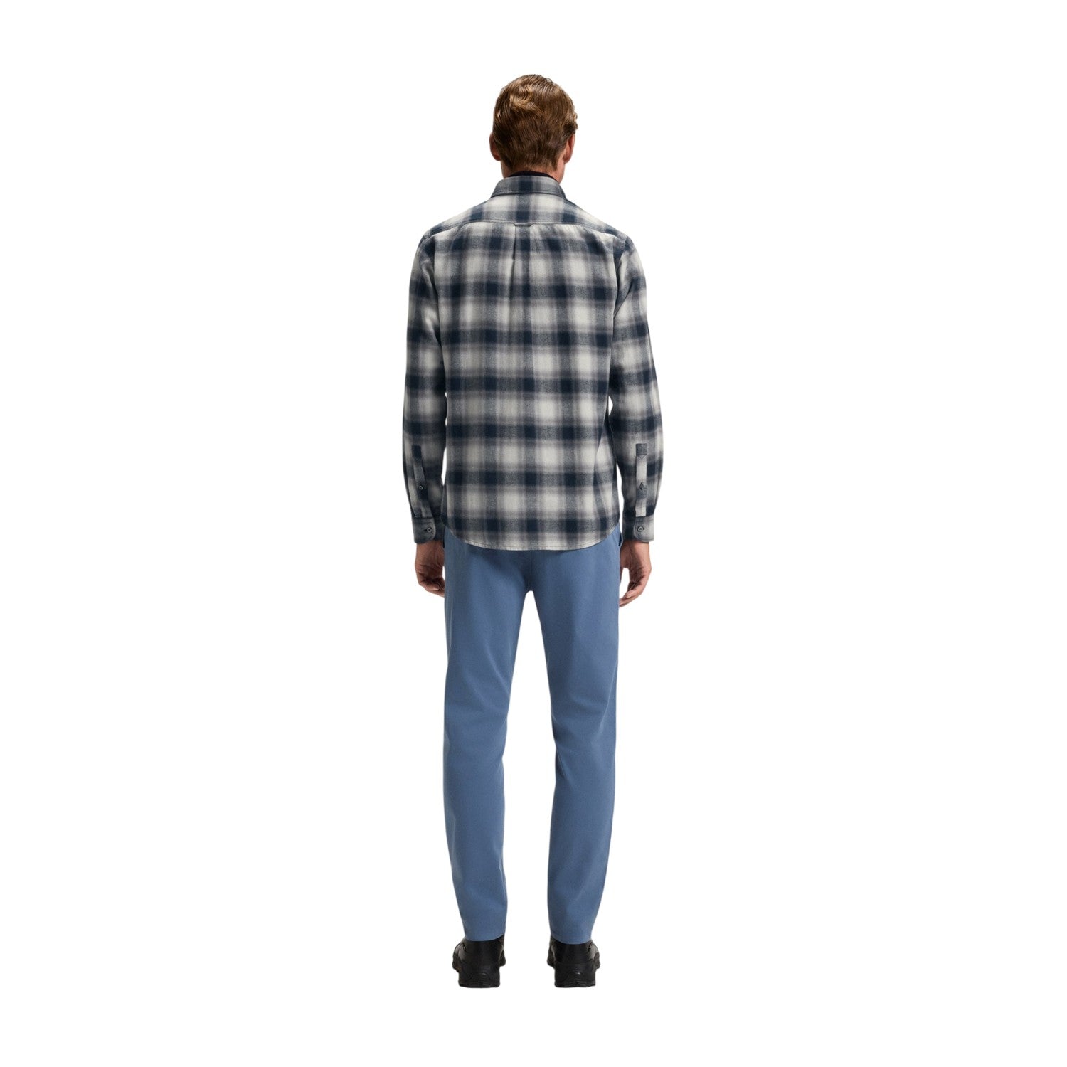 Grey - Back - Boss Mens Rickert Shirt