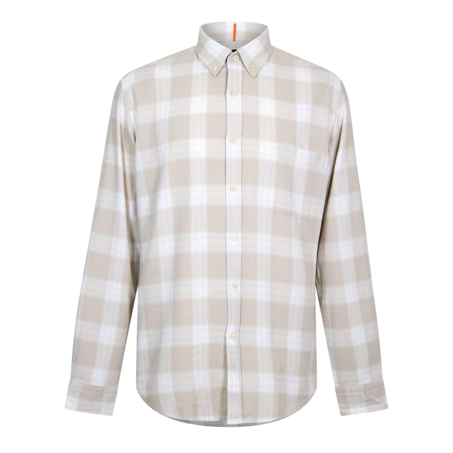 Light Beige - Front - Boss Mens Rickert Shirt