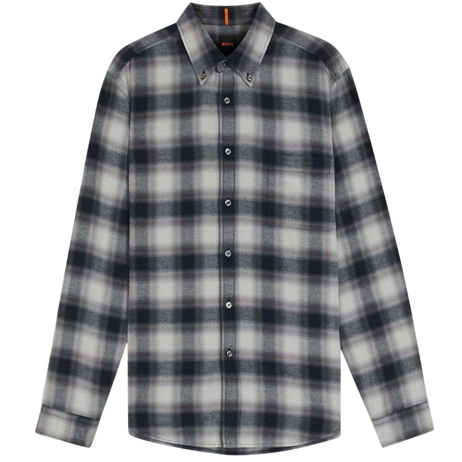 Grey - Front - Boss Mens Rickert Shirt