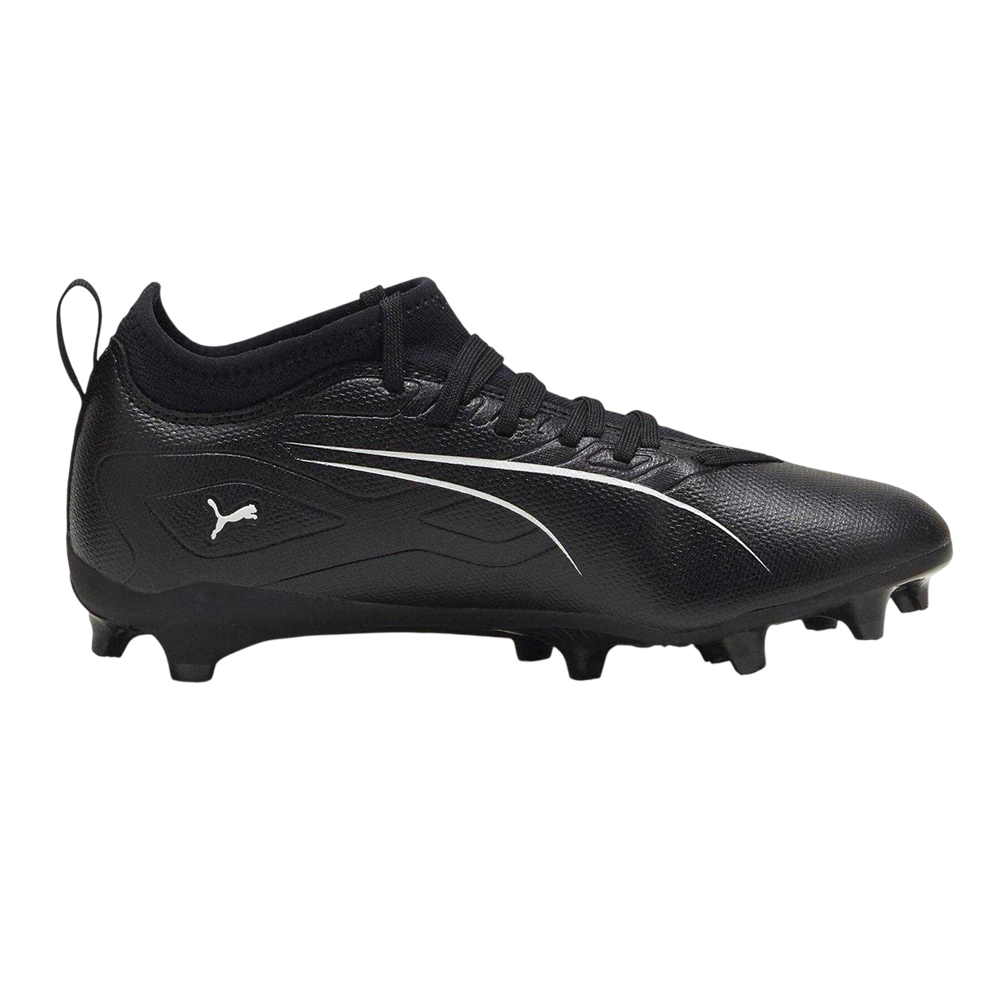 Puma Black - Front - Puma Childrens-Kids Ultra Match Firm Ground Football Boots