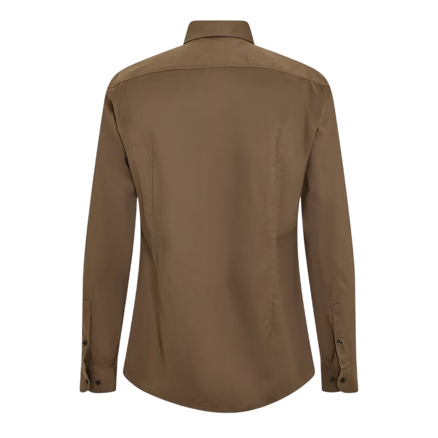Green - Back - Boss Mens Plain Oxford Long-Sleeved Shirt