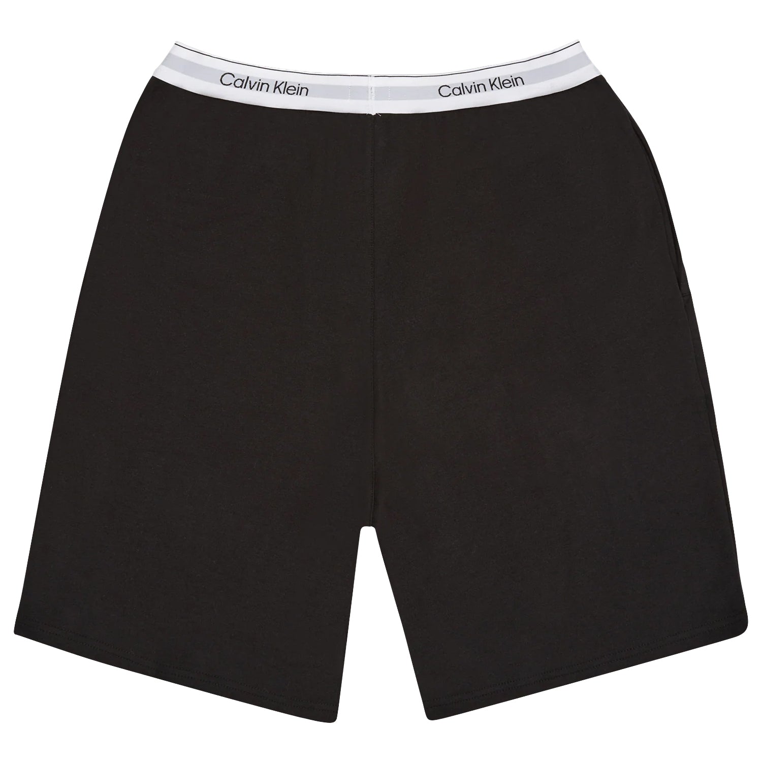 Black - Back - Calvin Klein Mens Plain Lounge Shorts