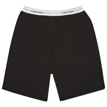 Black - Back - Calvin Klein Mens Plain Lounge Shorts
