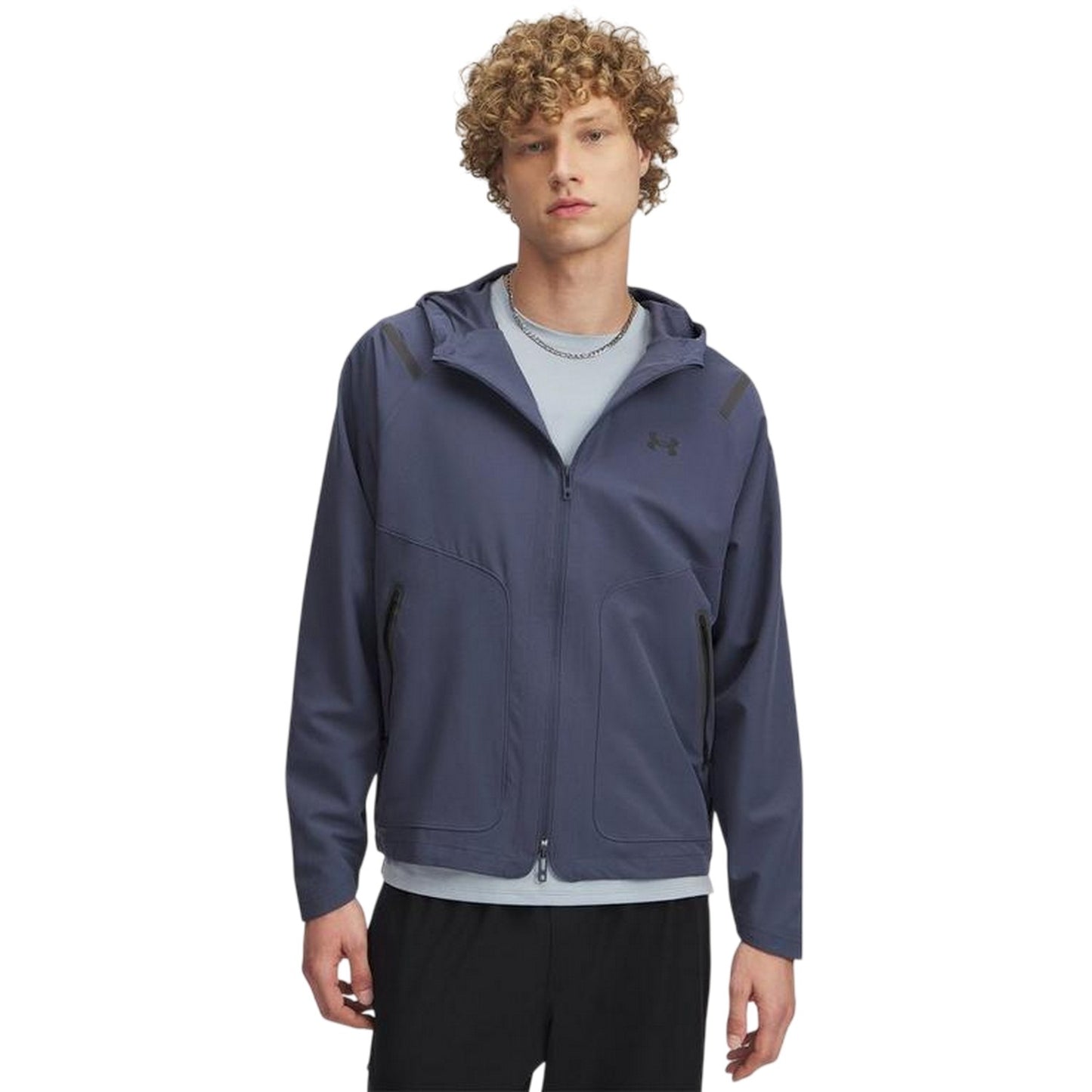 Grey - Front - Under Armour Mens Unstoppable Icon Performance Jacket