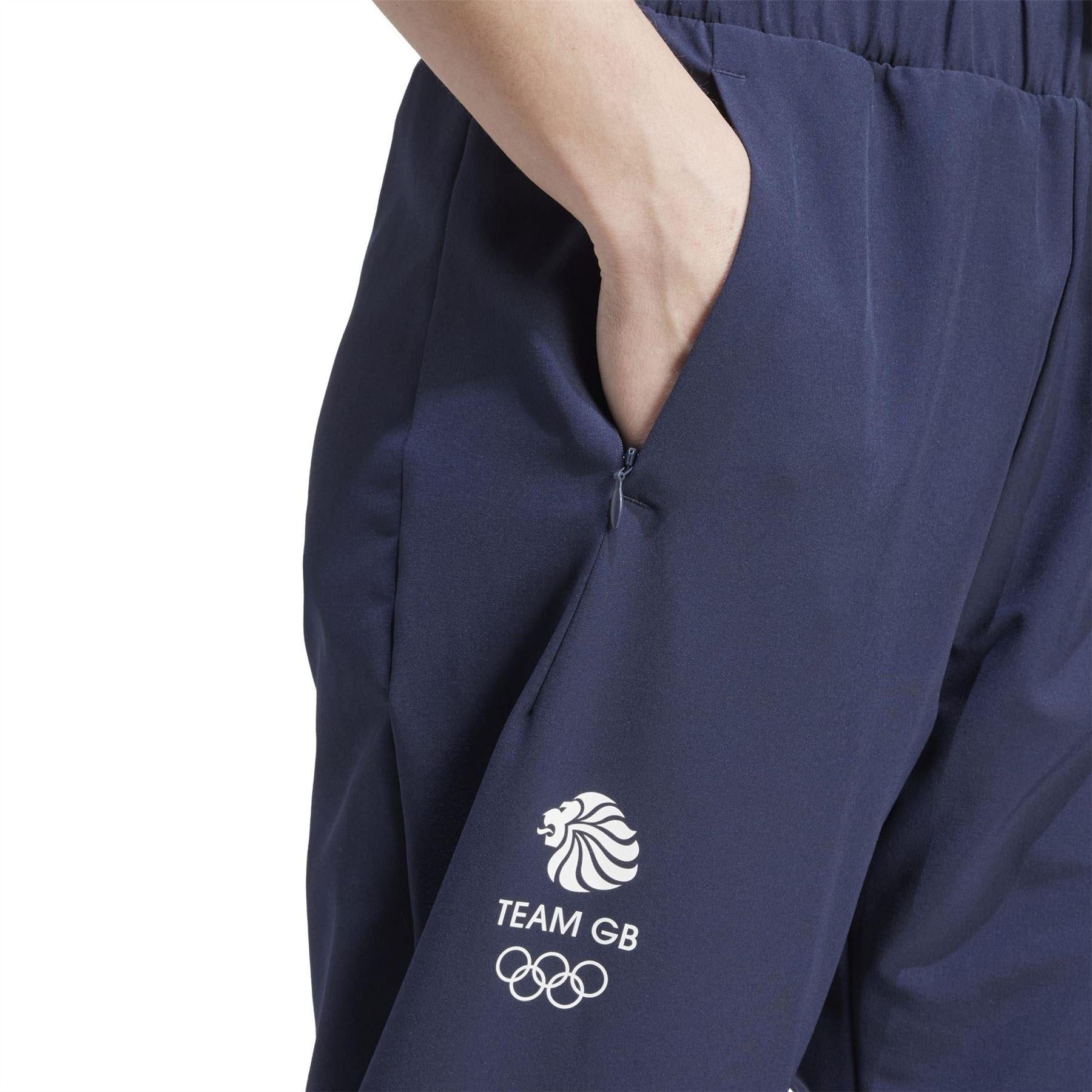 Legend Ink - Lifestyle - Adidas Womens-Ladies Team GB Tracksuit Bottoms