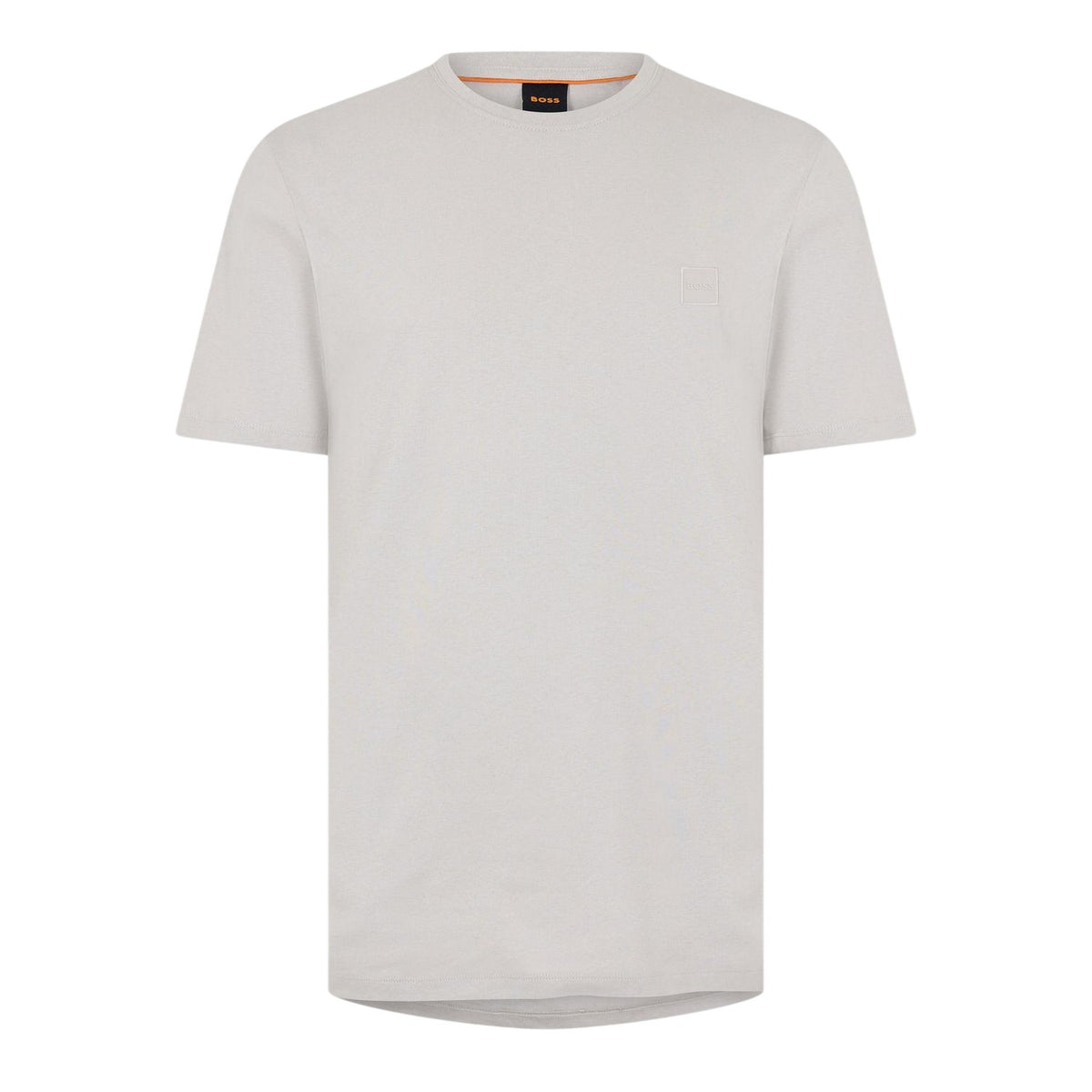 Grey - Front - Boss Mens Orange Premium Cotton T-Shirt