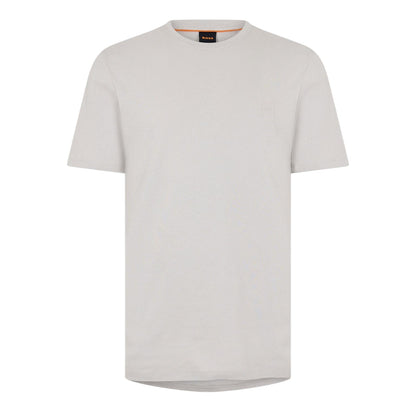 Grey - Front - Boss Mens Orange Premium Cotton T-Shirt