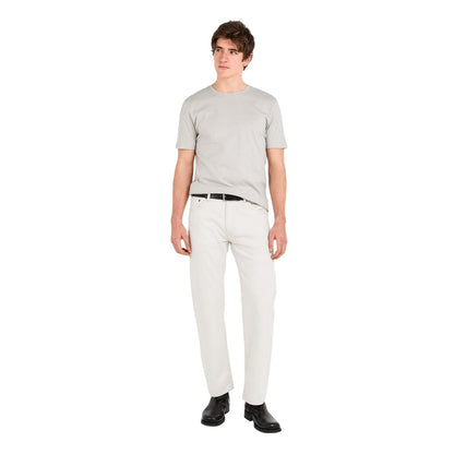 Grey - Side - Boss Mens Orange Premium Cotton T-Shirt