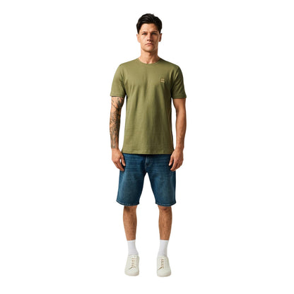 Sage - Side - Boss Mens Orange Premium Cotton T-Shirt