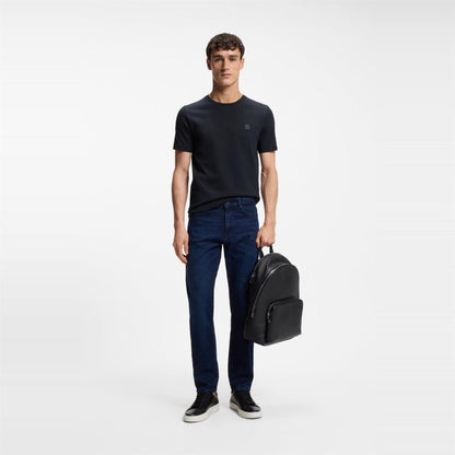 Dark Blue - Pack Shot - Boss Mens Orange Premium Cotton T-Shirt