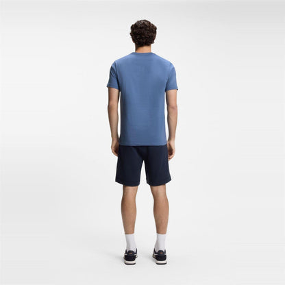 Open Blue - Side - Boss Mens Orange Premium Cotton T-Shirt