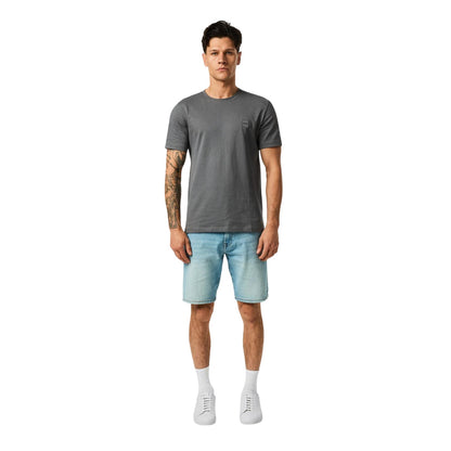 Charcoal - Side - Boss Mens Orange Premium Cotton T-Shirt