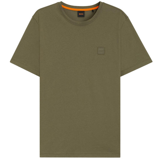 Green - Front - Boss Mens Orange Premium Cotton T-Shirt