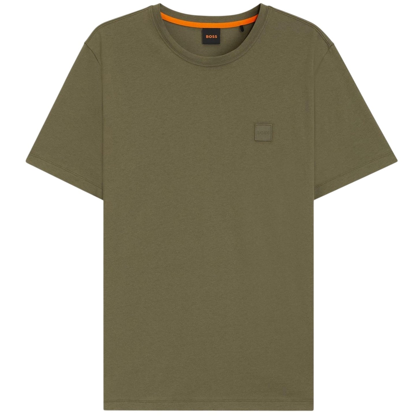 Green - Front - Boss Mens Orange Premium Cotton T-Shirt