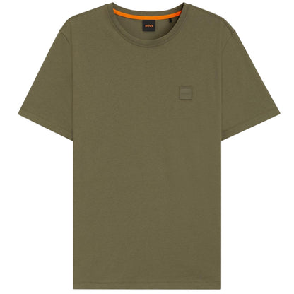 Green - Front - Boss Mens Orange Premium Cotton T-Shirt