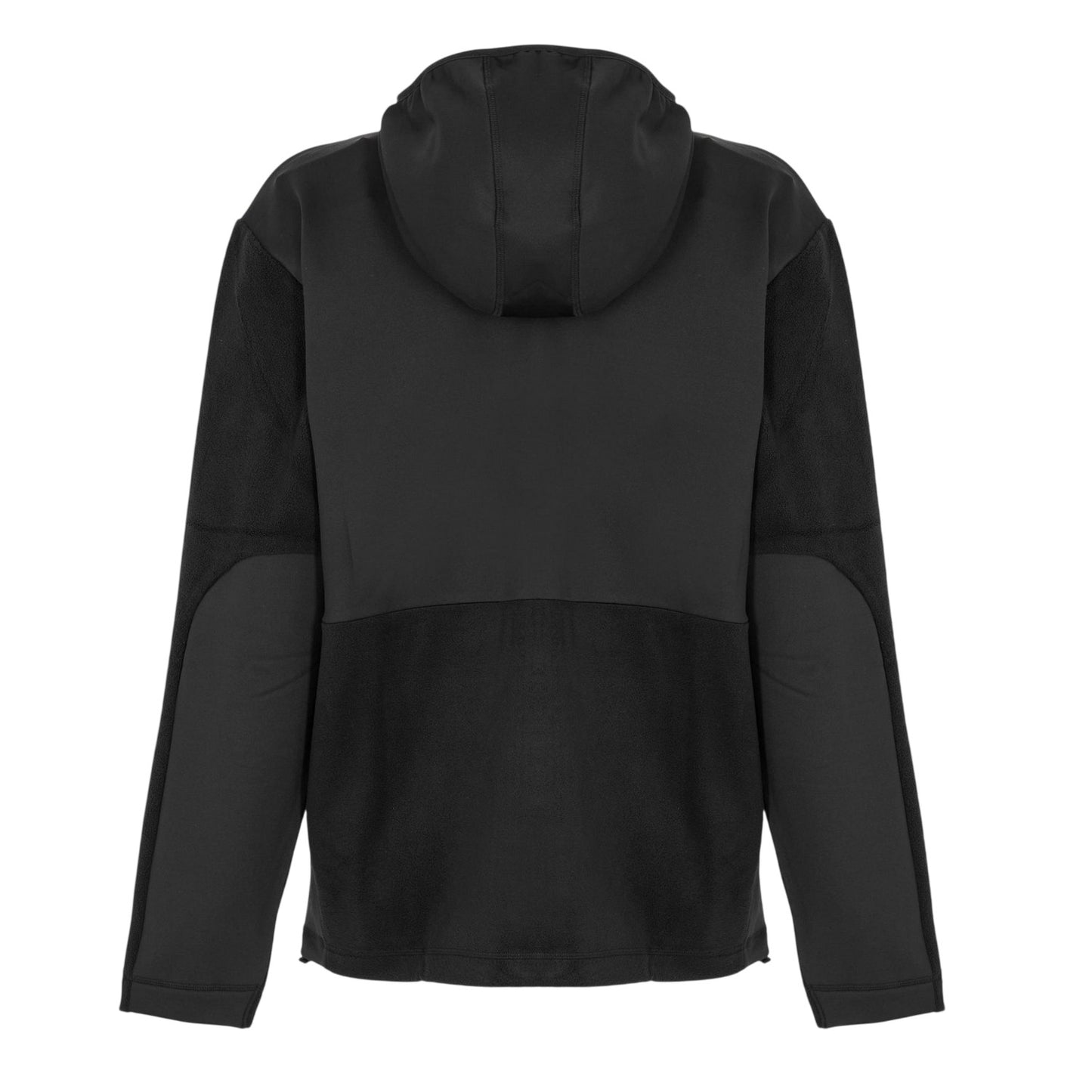 Black - Back - Rains Mens Sintra Colour Block Hooded Fleece Jacket