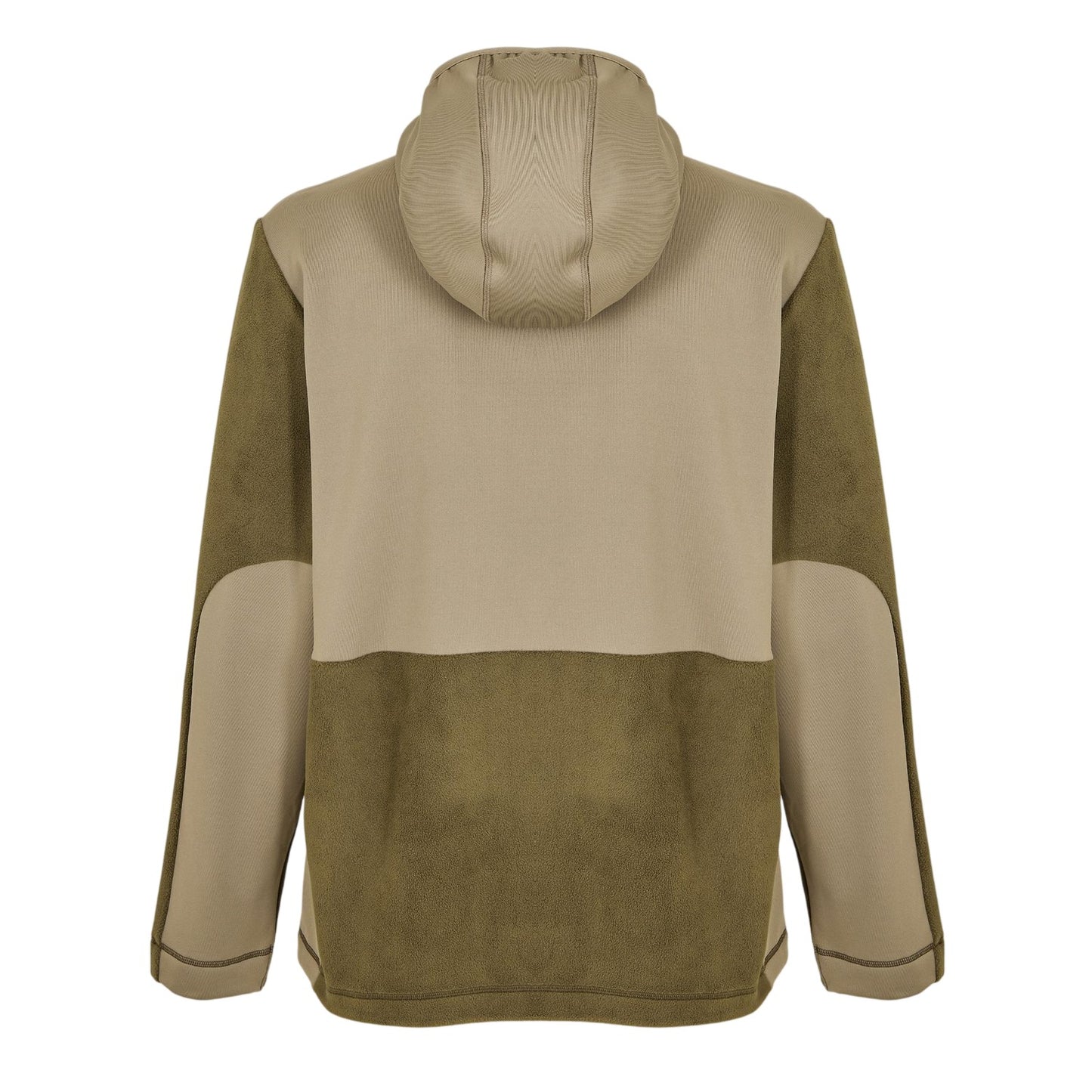 Marsh Green - Back - Rains Mens Sintra Colour Block Hooded Fleece Jacket