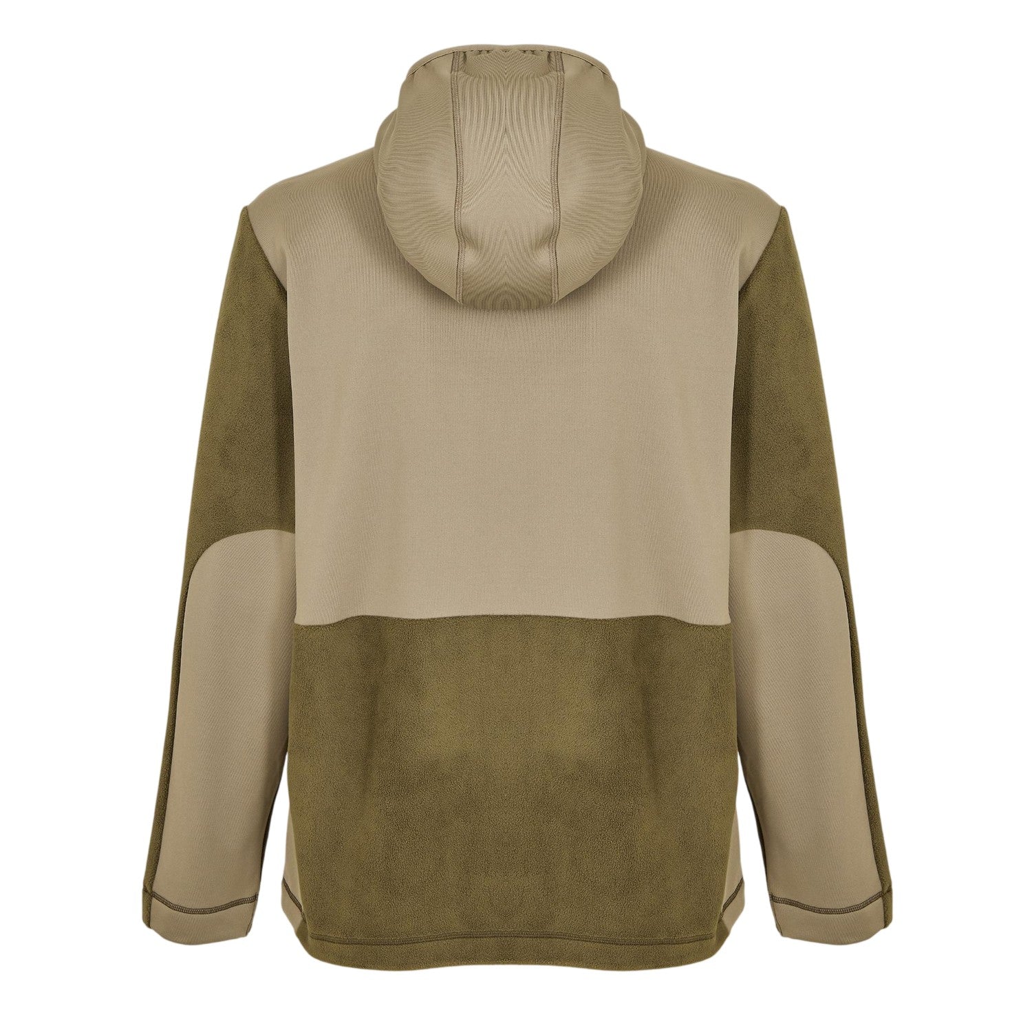 Marsh Green - Back - Rains Mens Sintra Colour Block Hooded Fleece Jacket