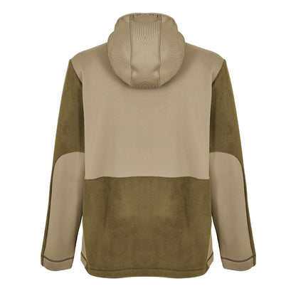Marsh Green - Back - Rains Mens Sintra Colour Block Hooded Fleece Jacket