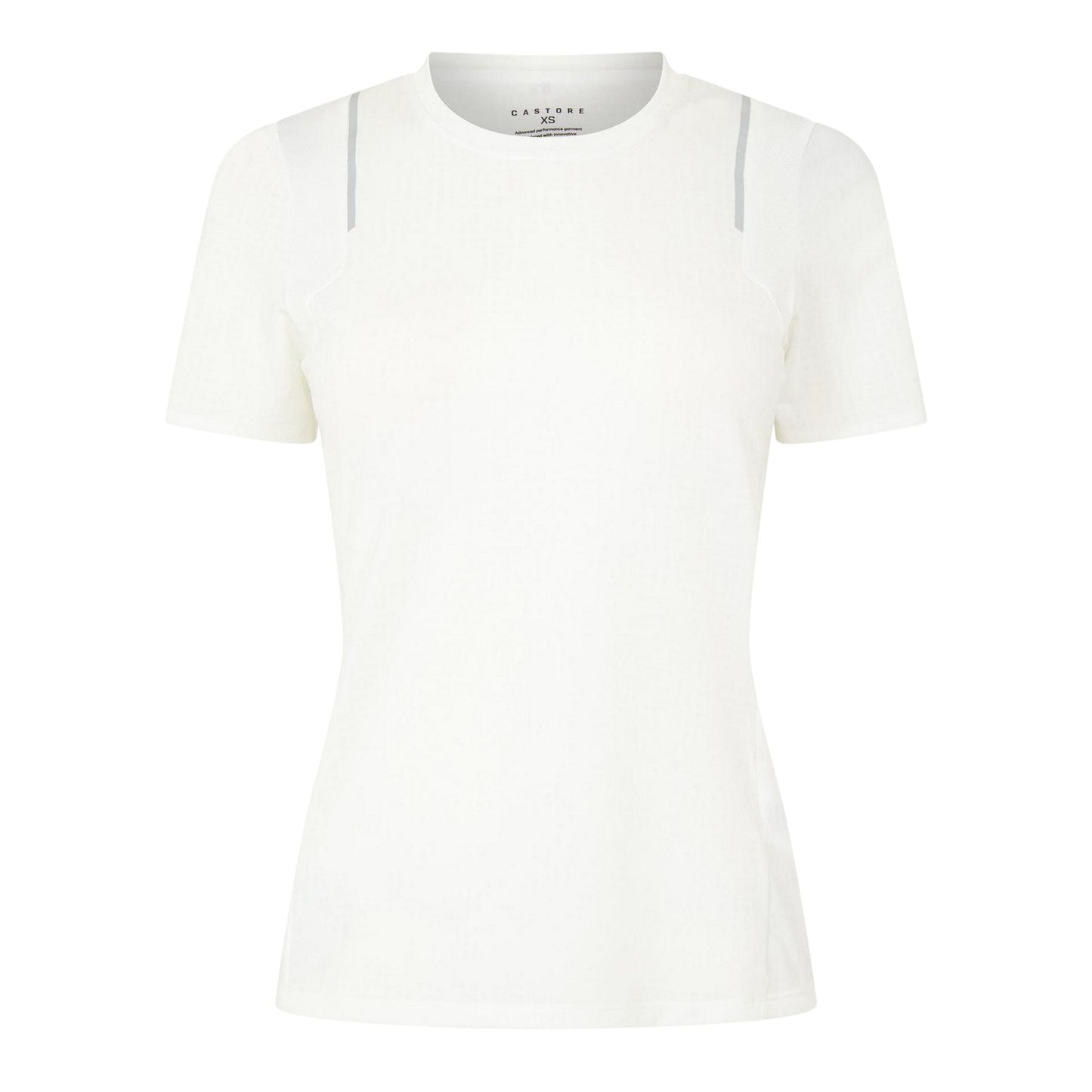 Brilliant White - Front - Castore Womens-Ladies Aeromesh Reflective Detail T-Shirt