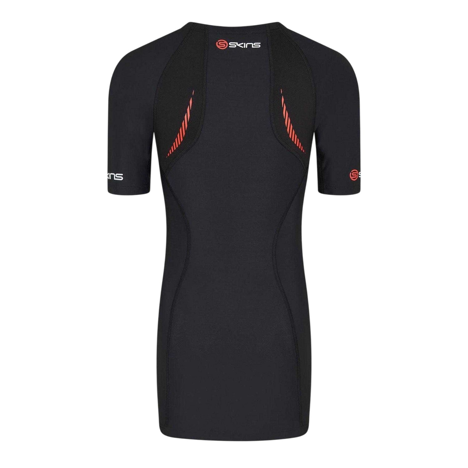 Black - Back - Skins Mens A200 Compression Fitted Top