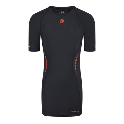 Black - Front - Skins Mens A200 Compression Fitted Top