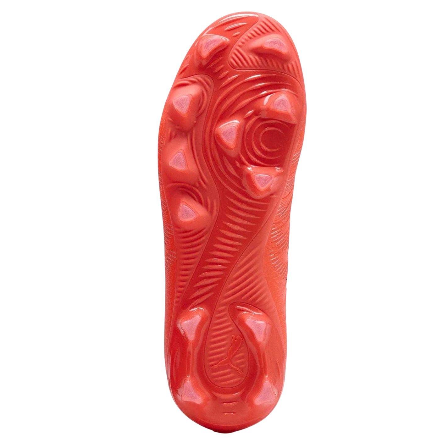 Red-Silver - Back - Puma Childrens-Kids Future 9 Play Firm Ground Football Boots