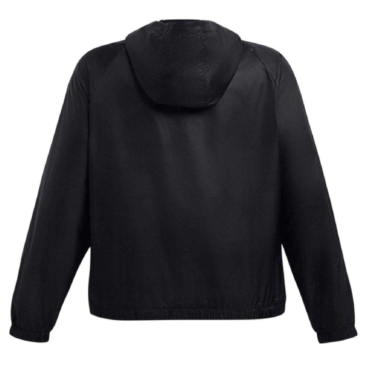 Black - Back - Under Armour Womens-Ladies Loose Fit Windbreaker