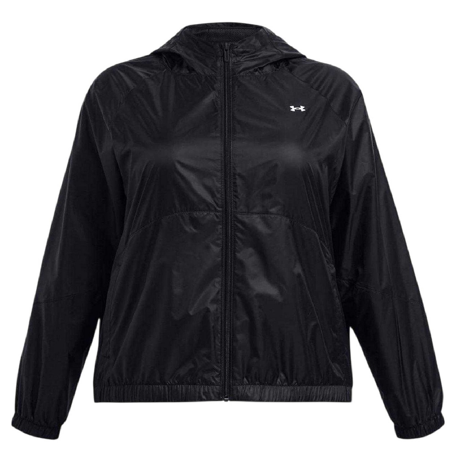 Black - Front - Under Armour Womens-Ladies Loose Fit Windbreaker