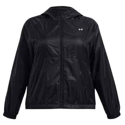 Black - Front - Under Armour Womens-Ladies Loose Fit Windbreaker