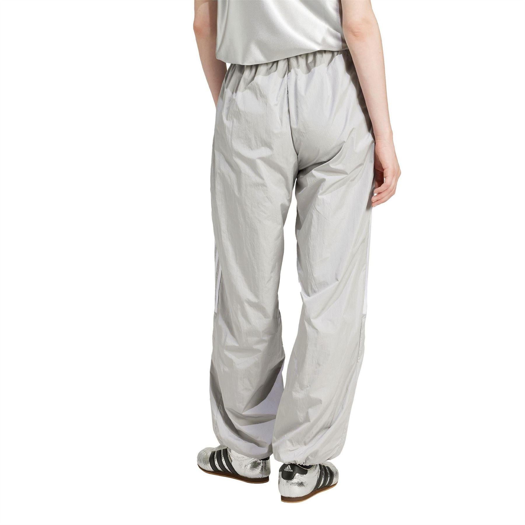 Grey - Back - Adidas Womens-Ladies Teamgeist Oversized Jogging Bottoms