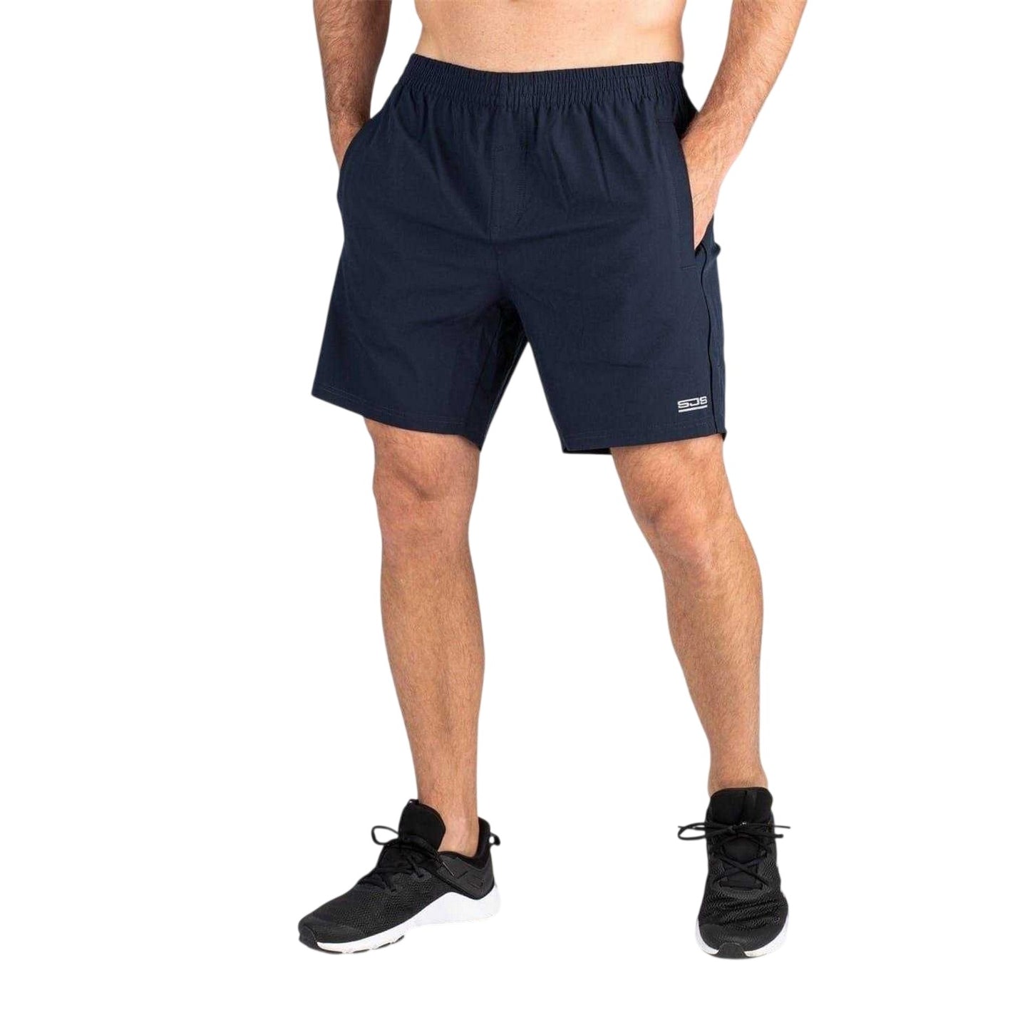 Dark Blue - Front - Sjeng Sports Mens Logo Shorts