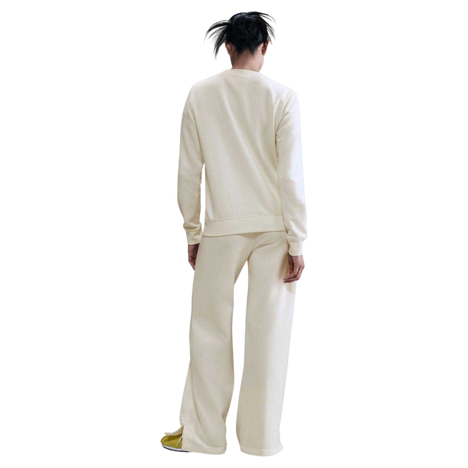 Sail White-Black - Back - Nike Womens-Ladies NSW Classic Wide Leg Trousers