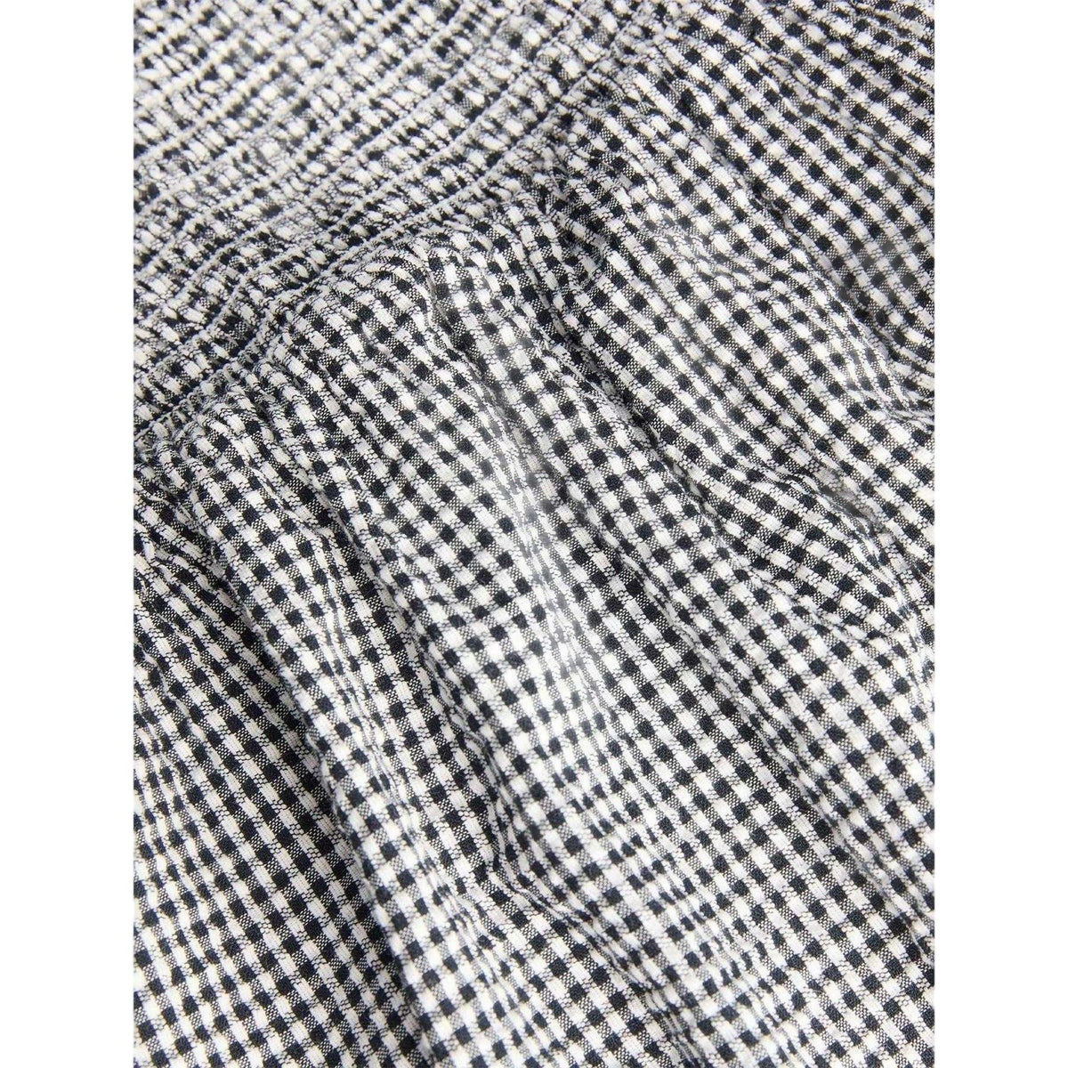 Black-White - Side - JJXX Womens-Ladies Seersucker Smock Dress
