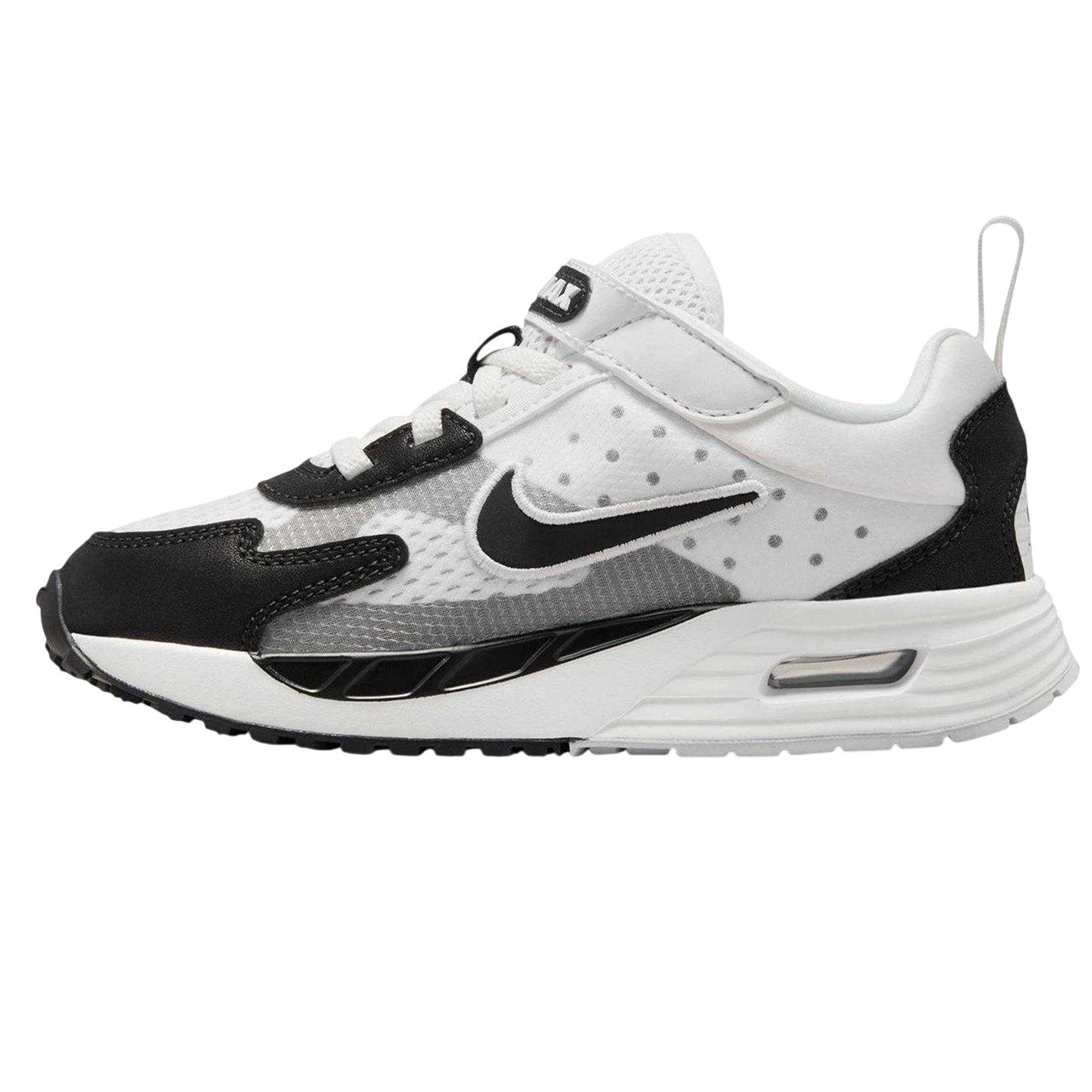 White-Black-Purple - Side - Nike Childrens-Kids Air Max Lace Up Trainers