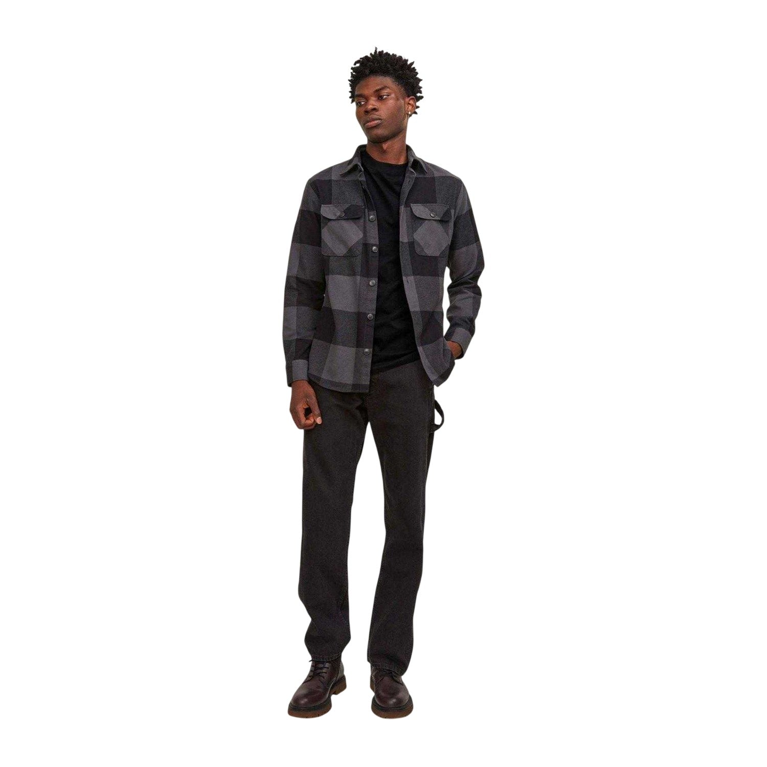 Black - Lifestyle - Jack And Jones Mens Bradley T-Shirt