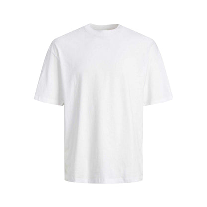 White - Front - Jack And Jones Mens Bradley T-Shirt