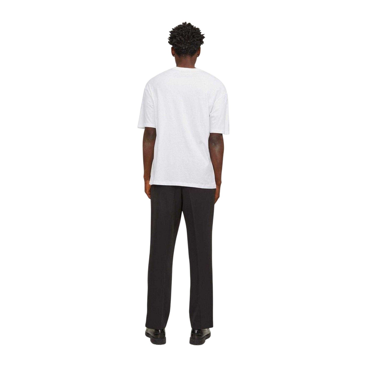 White - Side - Jack And Jones Mens Bradley T-Shirt