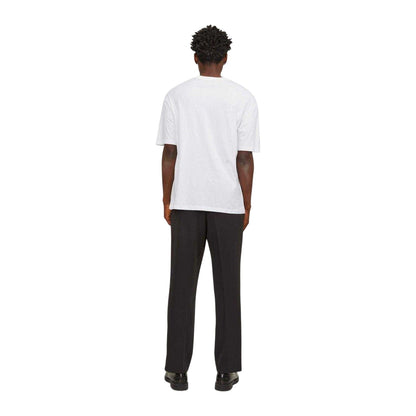 White - Side - Jack And Jones Mens Bradley T-Shirt