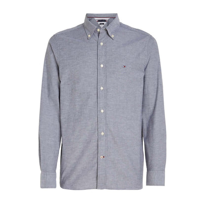 Blue - Front - Tommy Hilfiger Mens Core 1985 Flex Oxford Shirt