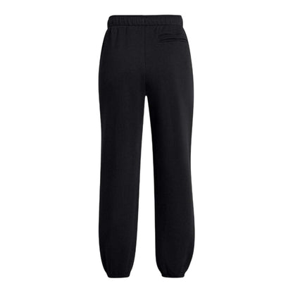 Black - Back - Under Armour Womens-Ladies Wordmark Oversized Jogging Bottoms