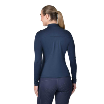 Navy - Back - Dublin Womens-Ladies Logo Long-Sleeved Top