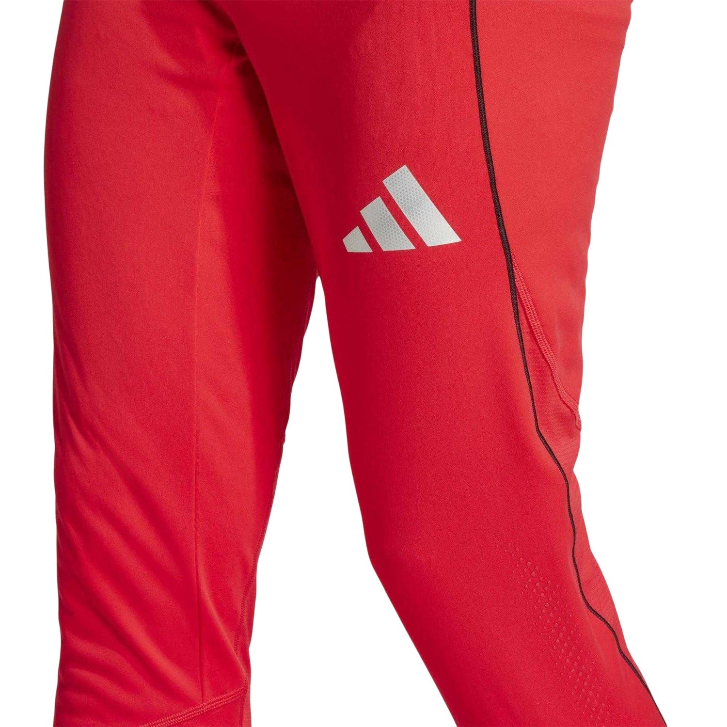 Ruby Red - Side - Adidas Mens Tiro 25 Pro Training Tracksuit Bottoms
