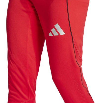 Ruby Red - Side - Adidas Mens Tiro 25 Pro Training Tracksuit Bottoms