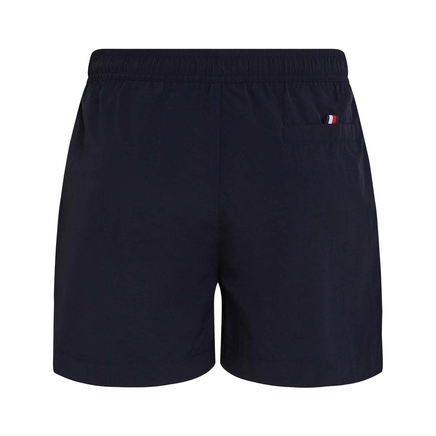 Blue - Back - Tommy Hilfiger Mens Flag Mid Length Swim Shorts