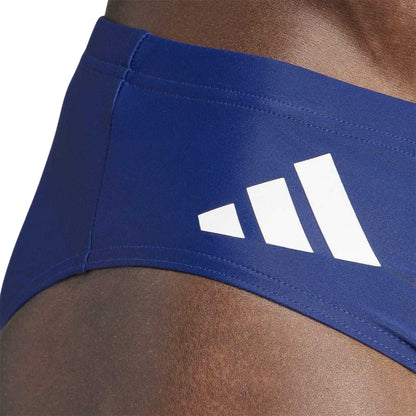 Navy - Side - Adidas Mens Logo Swimming Trunks