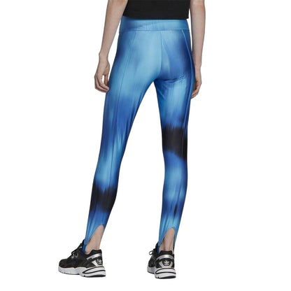 Multicoloured Print - Back - Adidas Womens-Ladies Logo Stirrup Leggings