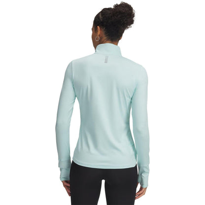 Mint - Back - Under Armour Womens-Ladies Qualifier Slim Performance Jacket