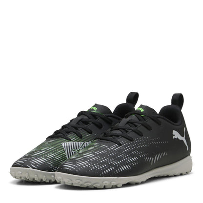 Black-Green - Front - Puma Childrens-Kids Future 8 Play Artificial Ground Football Boots