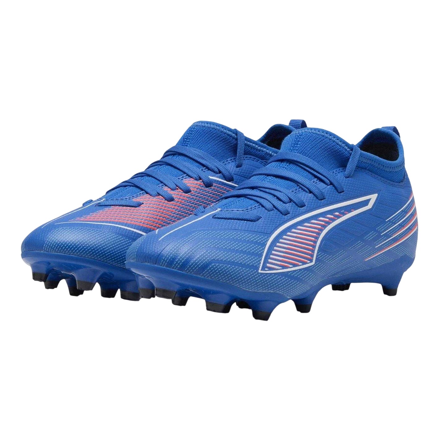 Blue-White - Lifestyle - Puma Childrens-Kids Ultra 5 Match Firm Ground Football Boots